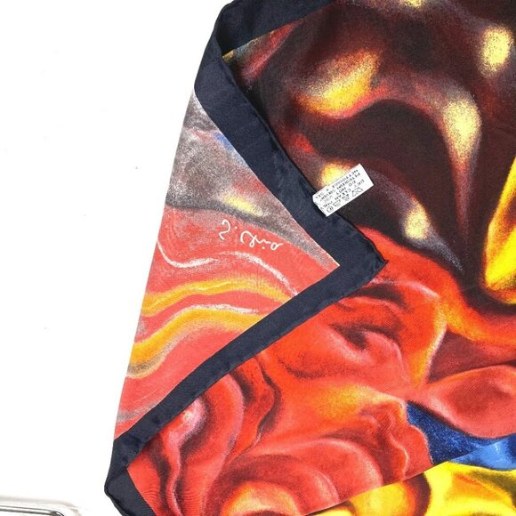 LOUIS VUITTON Sandro Chia Scarf silk Black/Multicolore - Picture 7 of 14